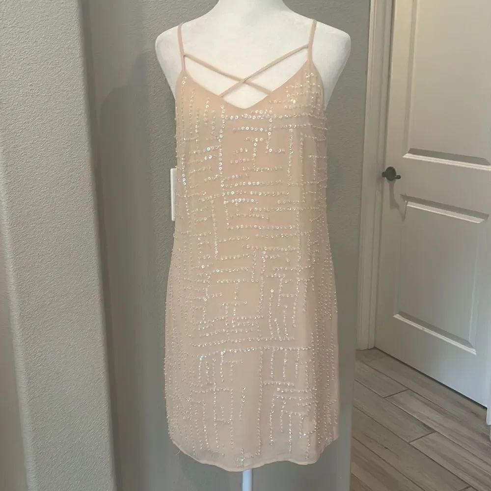 Adelyn Rae Beaded Mini Party Dress Size xs